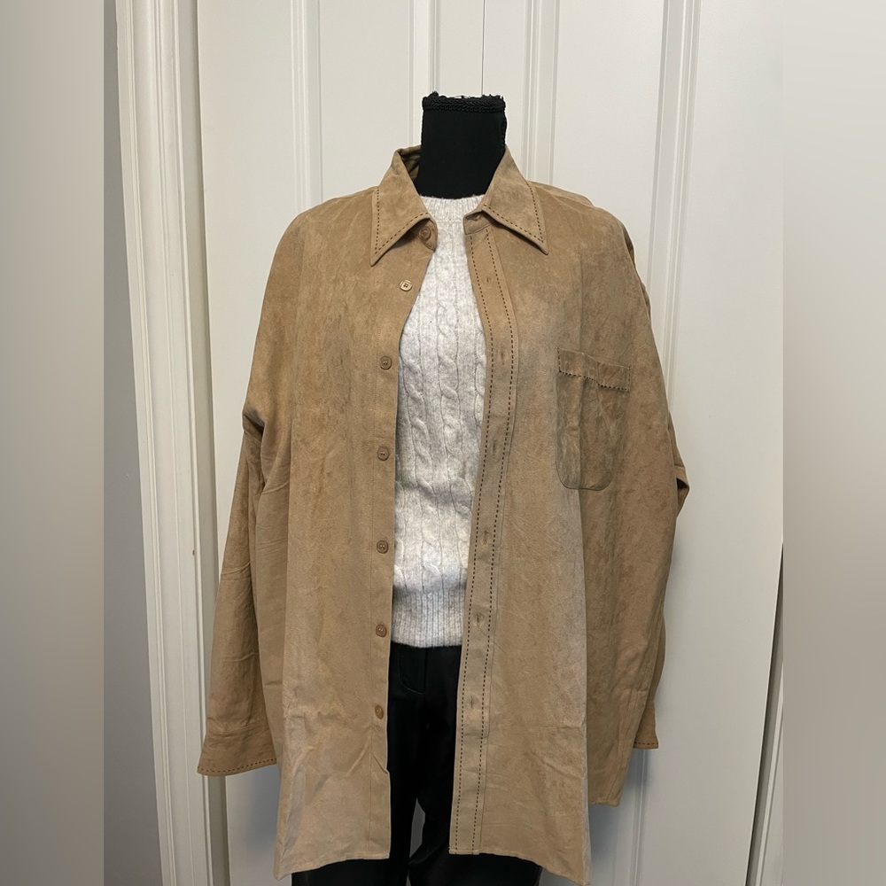 Oleg Cassini‎ Silk blend shirt XXL in